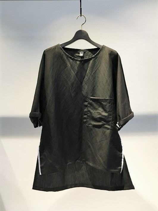 ANTONIO TUO / LINEN T-SHIRT / BLACK