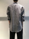 BIRO / STRIPE LINEN SHIRT / BLACK