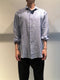 BIRO / STRIPE LINEN SHIRT / BLUE