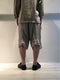 MARC POINT / WIDE LINEN SHORTS / L-GREY
