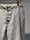 UMIT UNAL / 1-TUCK TAPERED LINEN TROUSERS / LIGHT-GREY