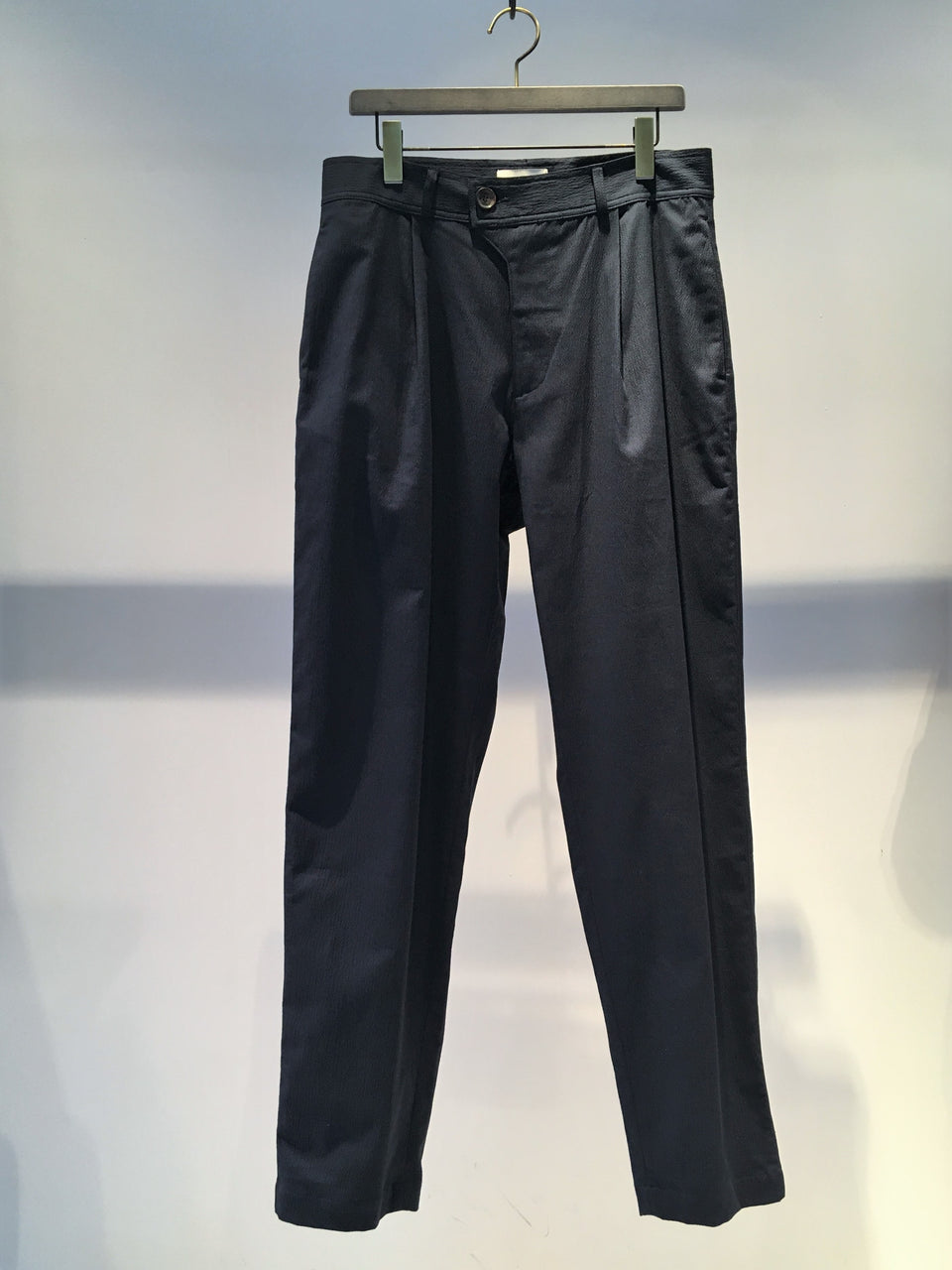 OLIVER SPENCER / PLEAT TROUSER / NAVY