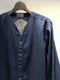 BEVILCAQUA / V-NECK SHIRT / INDIGO