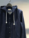 BEVILACQUA / HOODED OVER SHIRT / INDIGO