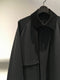 RAINMAKER / DETACHABLE COLLAR COAT / DARK-GREY