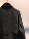 RAINMAKER / DETACHABLE COLLAR COAT / DARK-GREY