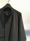 RAINMAKER / DETACHABLE COLLAR COAT / DARK-GREY