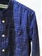 OLIVER SPENCER / GRANDAD SHIRT / NAVY CHECK