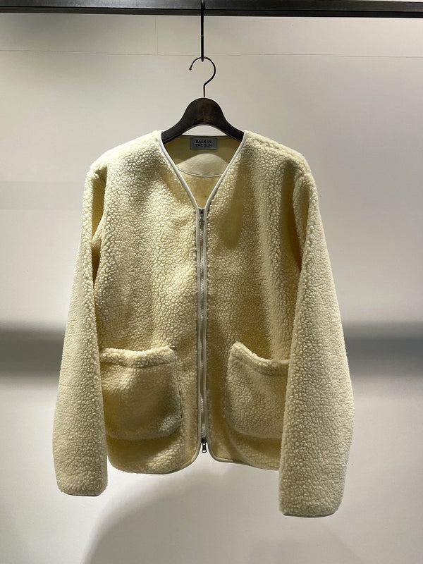 BASK IN THE SUN / FLEECE JACKET / IVORY
