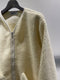 BASK IN THE SUN / FLEECE JACKET / IVORY