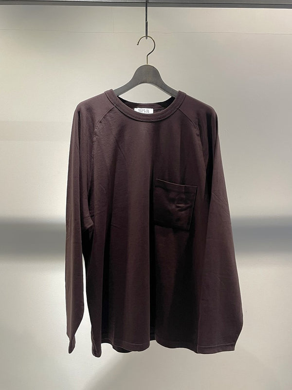 BASK IN THE SUN / RAGLAN LONG SLEEVE / WINE