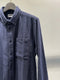 BASK IN THE SUN / BUTTON DOWN SHIRT / BLUE