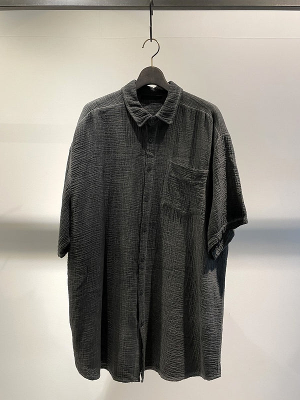 LA HAINE INSIDE US / OVERSIZED SHIRT SHORT SLEEVE / GREY
