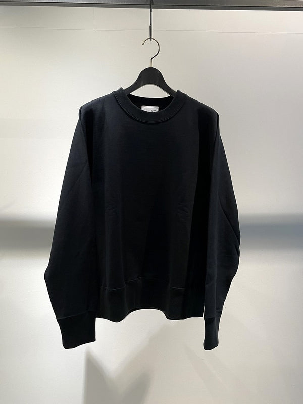 RAINMAKER / ONE-SIDE KIMONO SLEEVE SWEAT SHIRT LOOSE-FIT / BLACK