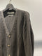 STAY HUMAN ON EARTH /  V-NECK CARDIGAN / TURKISH CAFE
