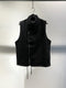 SYNGMAN CUCALA / ASYMMETRIC ZIPUP VEST / GREY