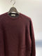 MA'RY'YA / KNIT PULLOVER ROUND NECK / BORDEAUX