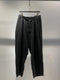 MARC POINT  / LINEN WIDE TROUSER / BLACK