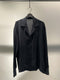 LA HAINE INSIDE US / OPEN COLLAR SHIRT LONG SLEEVE / BLACK