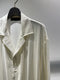 LA HAINE INSIDE US / OPEN COLLAR SHIRT LONG SLEEVE / WHITE