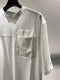 LA HAINE INSIDE US / RELAX POCKET T-SHIRT  / WHITE