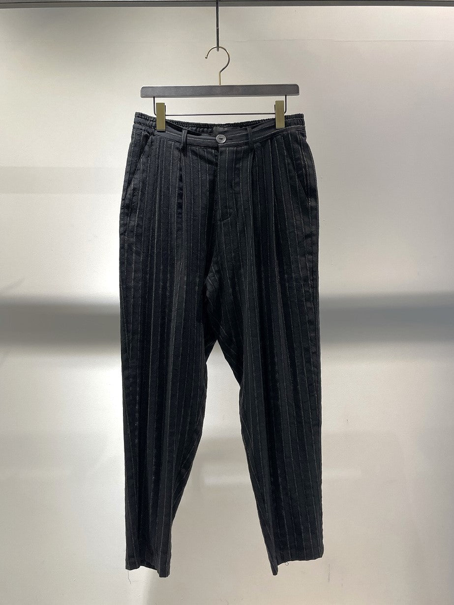 LA HAINE INSIDE US / TAPERED EASY TROUSER / STIRIPE