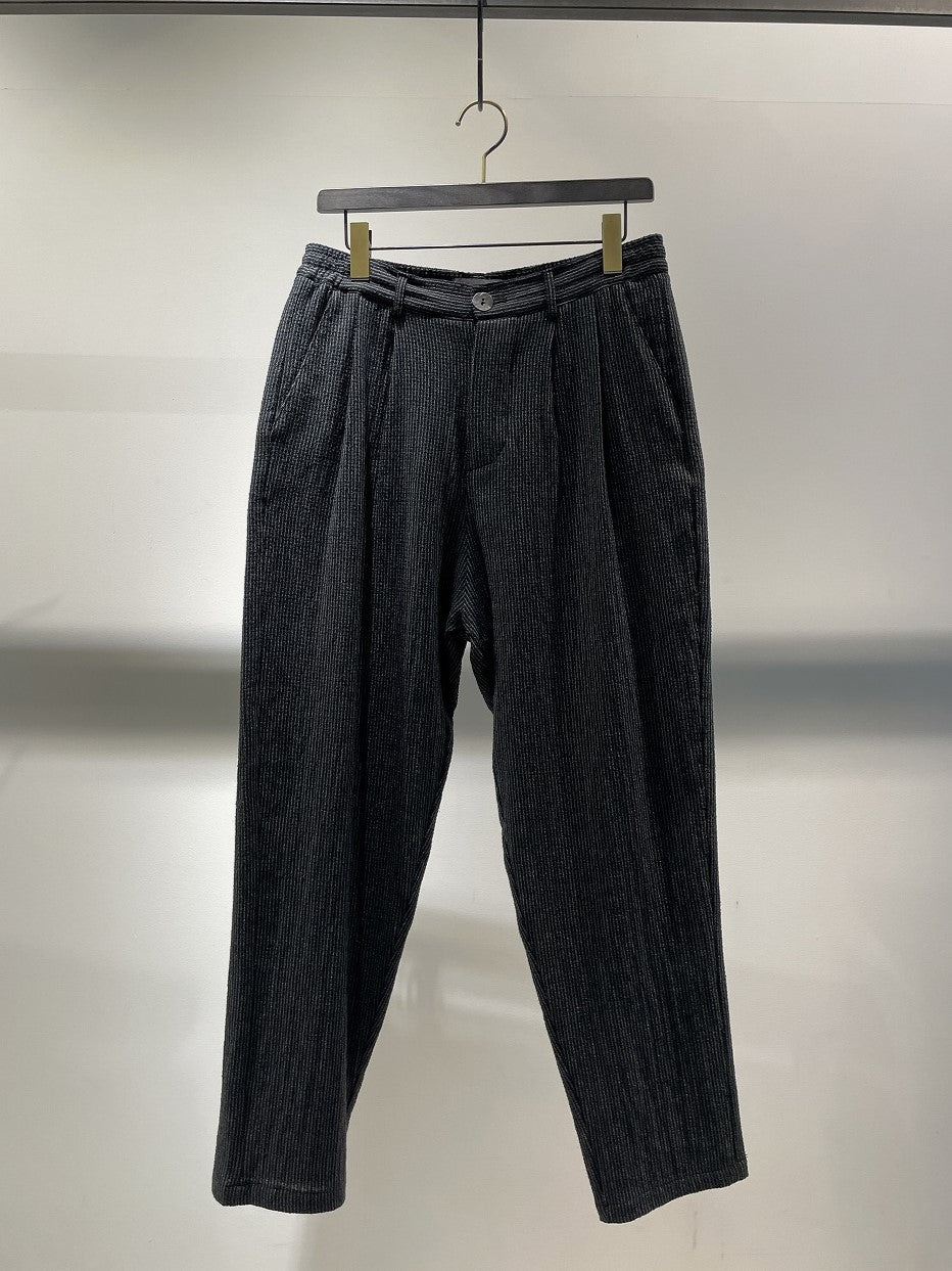 LA HAINE INSIDE US / TAPERED EASY TROUSER / STIRIPE