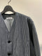BASK IN THE SUN / NO COLLAR WORK JACKET / STRIPE