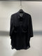 LA HAINE INSIDE US / OPEN COLLAR SHIRT SHORT SLEEVE / BLACK