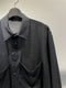 LA HAINE INSIDE US / OPEN COLLAR SHIRT SHORT SLEEVE / BLACK