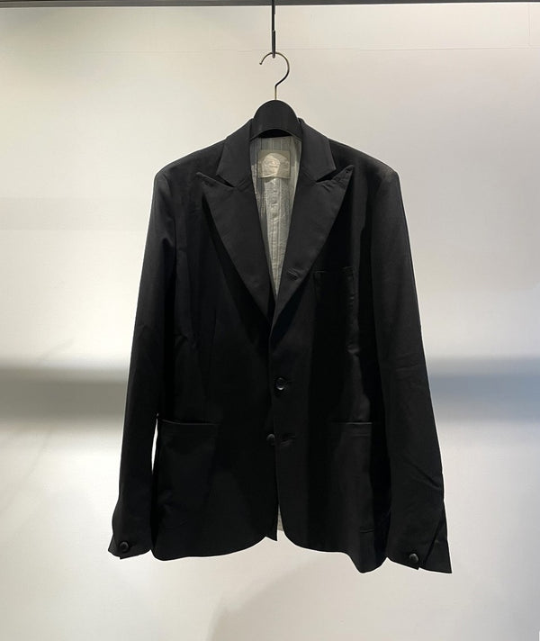 MARC POINT / PEAKED LAPEL JACKET / BLACK