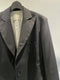 MARC POINT / PEAKED LAPEL JACKET / BLACK