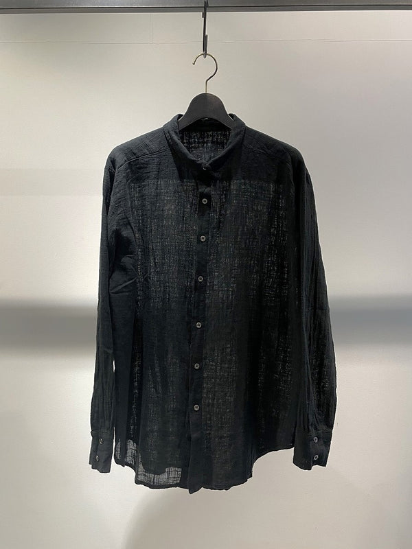 LA HAINE INSIDE US / REGULAR COLLAR SHIRT / BLACK