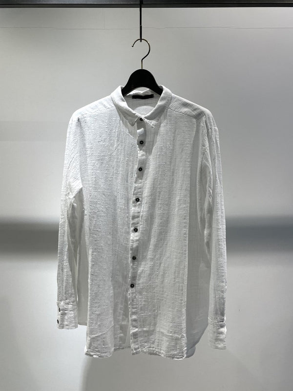 LA HAINE INSIDE US / REGULAR COLLAR SHIRT / WHITE