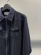 RAINMAKER / MELANGE TWILL WESTERN SHIRT / NAVY