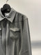 RAINMAKER / MELANGE TWILL WESTERN SHIRT / GREY