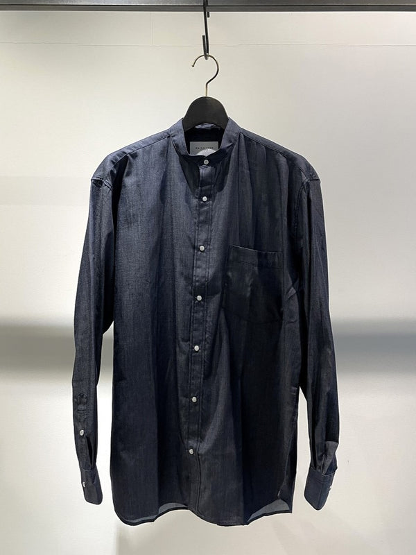RAINMAKER / BAND COLLAR SHIRT / INDIGO