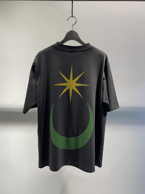 RAINMAKER × MAISON EUREKA / MOON STAR TEE / FADE BLACK