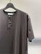 RAINMAKER / HENLEY NECK T-SHIRT / CHARCOAL