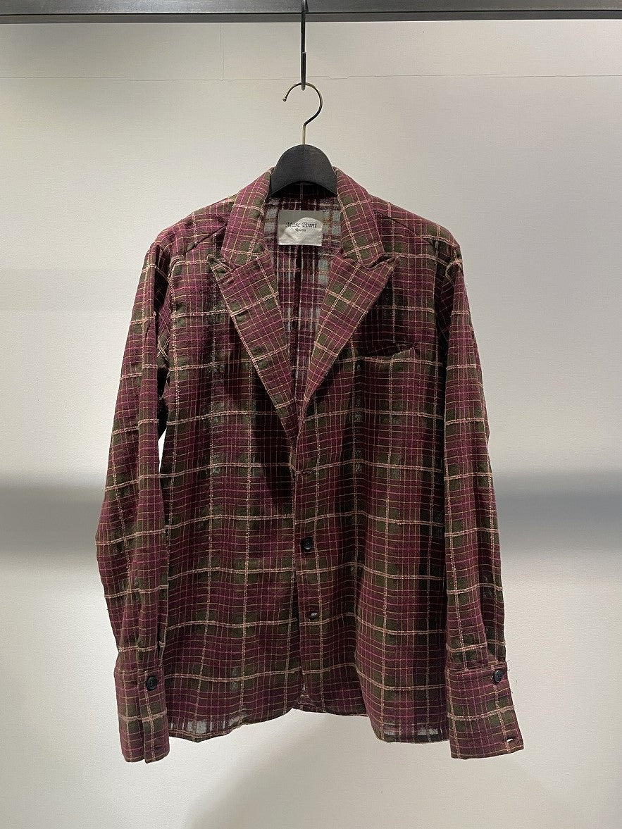 MARC POINT  / UNCONSTRUCTED JACKET / CHECK