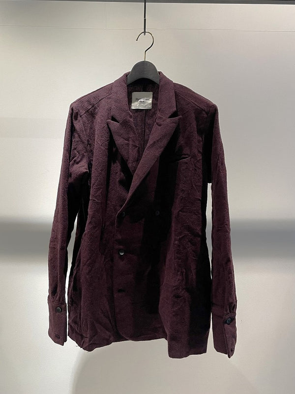 MARC POINT  / DOUBLE BREASTED JACKET / BORDEAUX