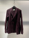 MARC POINT  / DOUBLE BREASTED JACKET / BORDEAUX