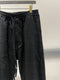 MARC POINT / LOW CROTCH ELASTIC PANTS / BLACK