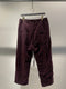 MARC POINT / LOW CROTCH ELASTIC PANTS / BORDEAUX