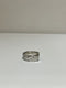OLIVIER JEWELLERY / RIVETED LANDSCAPE RECESS RING WITH BLACK SAPPHIRE