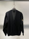 MARC POINT  / EMBROIDERY CARDIGAN / BLACK
