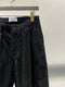 BASK IN THE SUN / TAPARED CORDUROY PANTS / BLACK