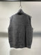 RAINMAKER / FOX CASHMERE ZIP UP VEST / GREY