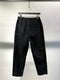 LA HAINE INSIDE US / TAPARED CROPPED EASY PANTS / BLACK