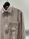RUE DE TOKYO / REGULAR COLLAR SHIRT / RED-CREAM